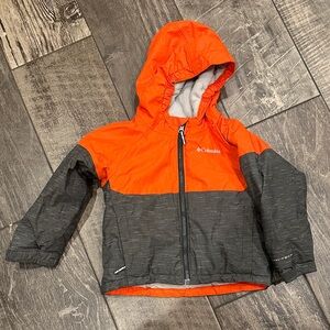 Columbia Toddler Bright Orange and Charcoal Jacket 3T